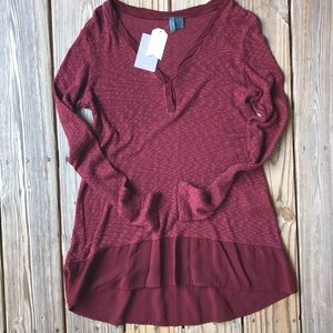 Anthropologie Left of Center Tunic new size S